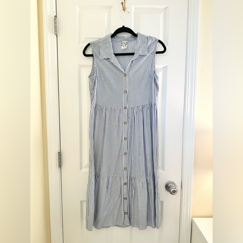 NAIF Striped Sleeveless Maxi Dress